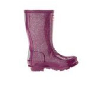 Hunter Girls' Glitter Finish Rain Boot